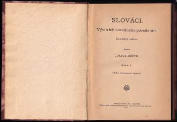 Július Botto: Slováci