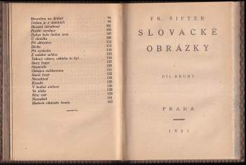 František Šifter: Slovácké obrázky