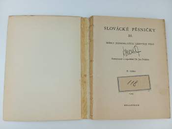 Jan Poláček: Slovácké pěsničky 1-4