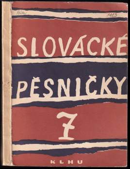 Slovácké pěsničky