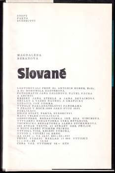 Magdalena Beranová: Slované