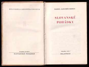 Karel Jaromír Erben: Slovanské pohádky