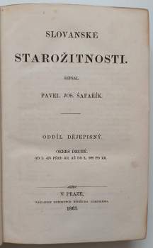 Pavel Josef Šafařík: Slovanské starožitnosti