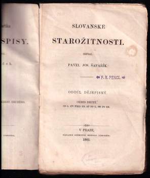 Pavel Josef Šafařík: Slovanské starožitnosti