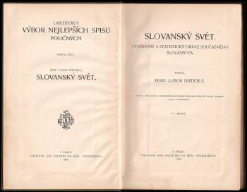 Lubor Niederle: Slovanský svět