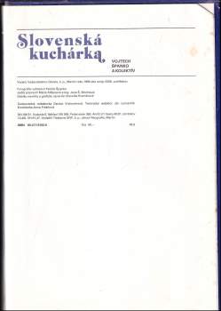 Vojtech Španko: Slovenská kuchárka