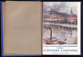Karel Kálal: Slovenská vlastivěda