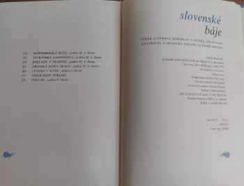Miroslav Anton Huska: Slovenské báje