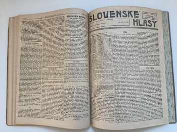 Jozef Gregor-Tajovský: SLOVENSKÉ HLASY ROČNÍK II. ČÍSLO 1 - 22 KOMPLETNÍ