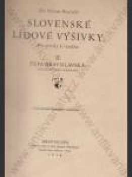 Slovenské lidové výšivky