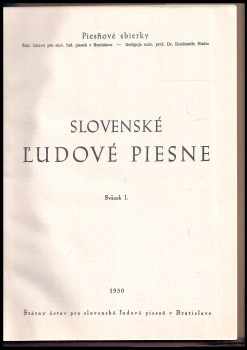Slovenské ľudové piesne