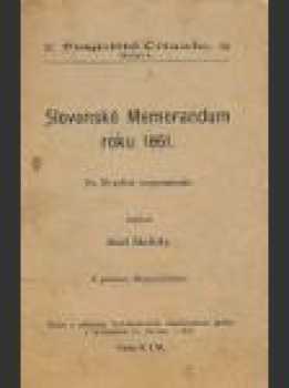Slovenské memorandum roku 1861