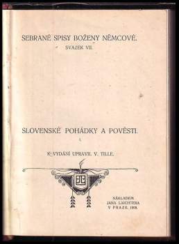Božena Němcová: Slovenské pohádky a pověsti