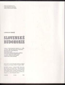 Ladislav Deneš: Slovenské rudohorie