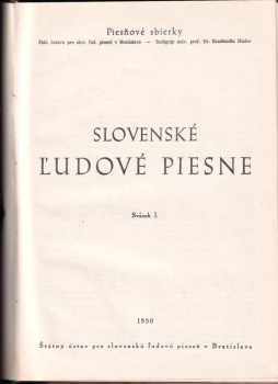Slovenské ľudové piesne
