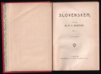 Karel Václav Adámek: Slovenskem