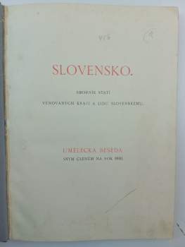 Vítězslav Novák: Slovensko