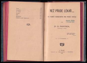 Duchoslav Panýrek: Než přijde lékař--