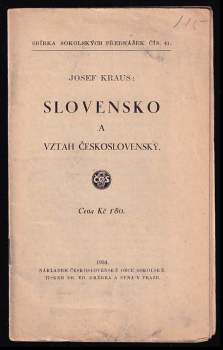 Slovensko a vztah československý