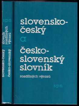 Slovensko-český a česko-slovenský slovník rozdílných výrazů