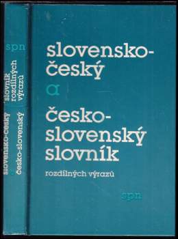 Jaroslav Nečas: Slovensko-český a česko-slovenský slovník rozdílných výrazů