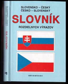 Konštantín Horecký: Slovensko-český, česko-slovenský slovník rozdielných výrazov