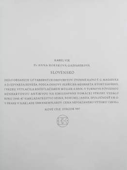 Anna Gašparíková-Horáková: Slovensko