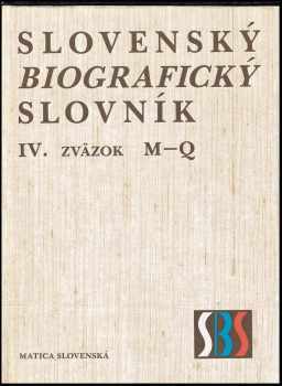 Slovenský biografický slovník (od roku 833 do roku 1990)