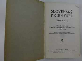 Slovenský priemysel roku 1925