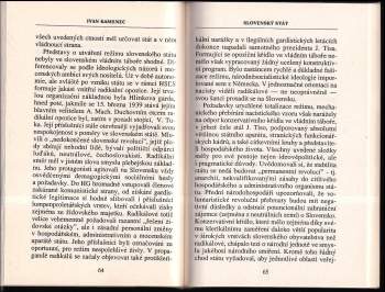 Ivan Kamenec: Slovenský stát