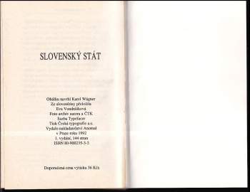 Ivan Kamenec: Slovenský stát