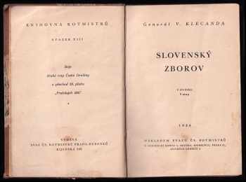 Vojtěch Vladimír Klecanda: Slovenský Zborov