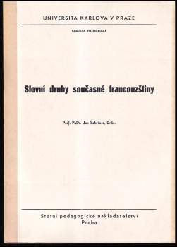 Slovní druhy současné francouzštiny