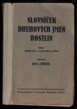 Slovníček druhových jmen rostlin