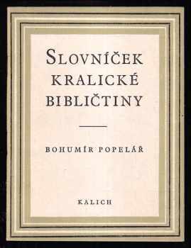 Slovníček kralické bibličtiny