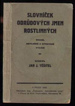 Slovníček odrůdových jmen rostlinných