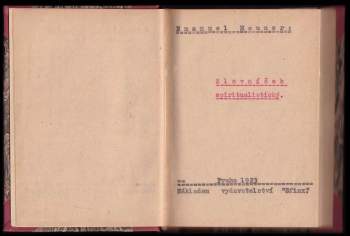 Emanuel Hauner: Slovníček spiritualistický