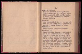 Emanuel Hauner: Slovníček spiritualistický