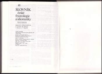 Slovník české frazeologie a idiomatiky