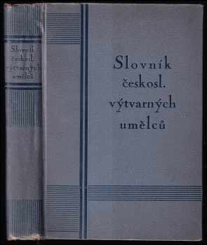 Prokop Toman: Slovník československých výtvarných umělců