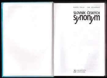 Jan Všianský: Slovník českých synonym
