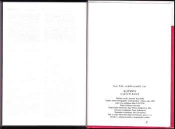 Lumír Klimeš: Slovník cizích slov