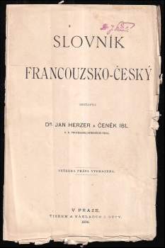 Jan Herzer: Slovník francouzsko-český