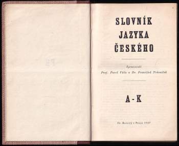 Pavel Váša: Slovník jazyka českého