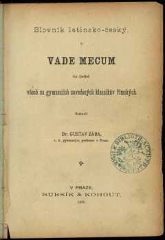 Vade Mecum ku četbě všech na gymnasiích zavedených klassikův římských