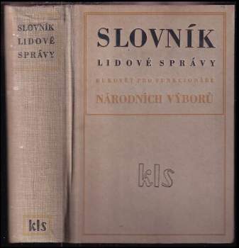 Slovník lidové správy