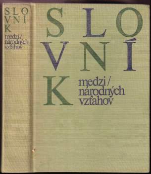 Slovník medzinárodných vzťahov