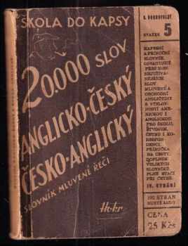 Slovník mluvené řeči anglicko-český, česko-anglický