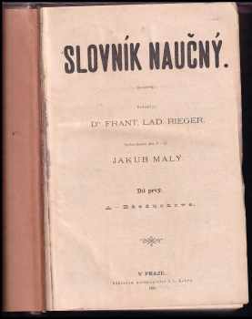 František Ladislav Rieger: Slovník naučný - KOMPLET 1-11