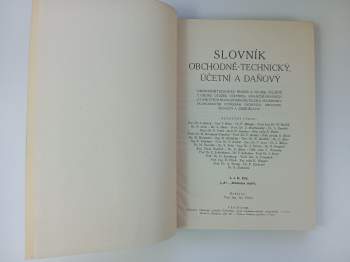 Slovník obchodně-technický, účetní a daňový K - N